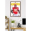 Trends International NFL Kansas City Chiefs - Chris Jones Feature Series 25 Framed Wall Poster Prints - 2 of 4