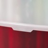 IRIS 2Pack 40" Wrapping Paper Storage Box Container, Pearl/Red - 4 of 4