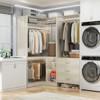 Besiost 57-In Corner Closet System Set with Wood Drawers, Freestanding Closet Organizer with Hanging Rods - 2 of 4