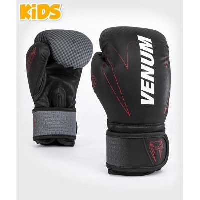 Venum Kid's Okinawa 3.0 Hook and Loop Boxing Gloves - Black/Red