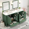 Okak 30" Modern Bathroom Vanity with Sink, Painted Finish Bathroom Sink Vanities with Multi-functional Cabinet, 2 Doors & 1 Drawer - 3 of 4
