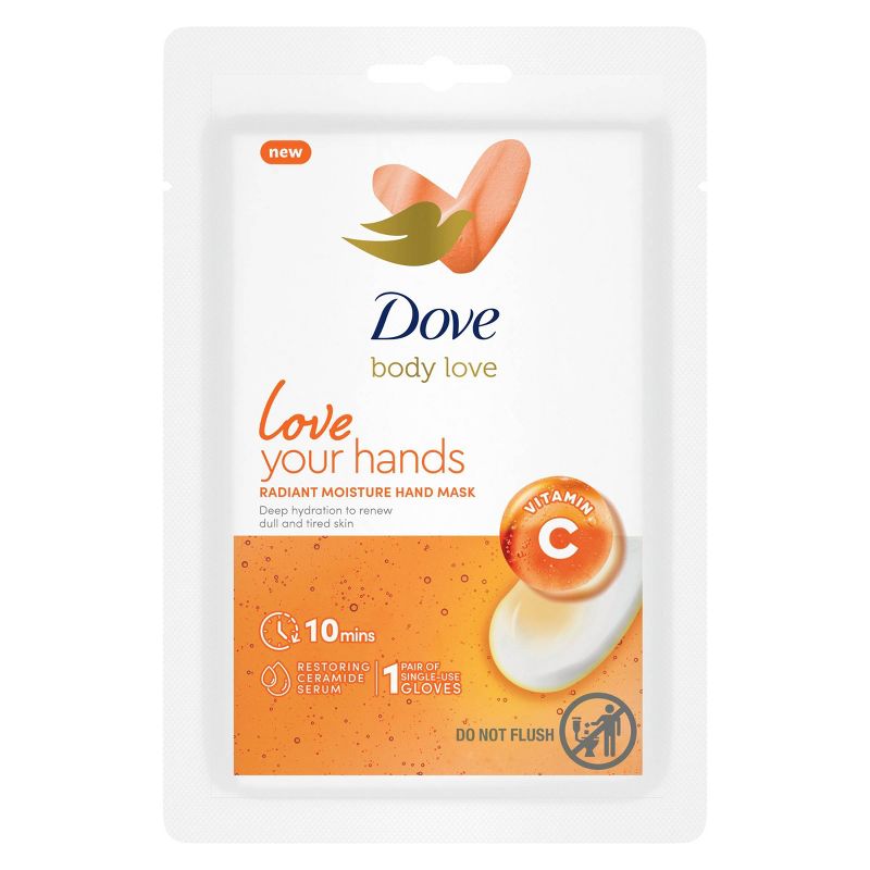 Dove Beauty Body Love Radiant Moisture Hand Mask - 1 pair, 3 of 13