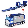 Robocar Poli Mobile Transforming Police Headquarters Playset – Trailer Truck with Vehicle Launchers (Poli, Roy, Amber Die-Cast Cars Included) - 2 of 4