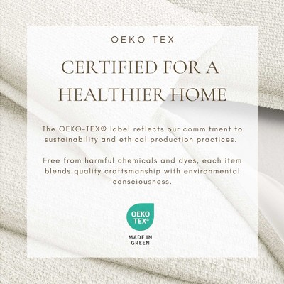 Natural Cotton Textured Waffle Weave Twin/Twin XL Duvet Cover Set