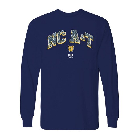 Ncaa North Carolina A&t Aggies Navy Long Sleeve T-shirt : Target