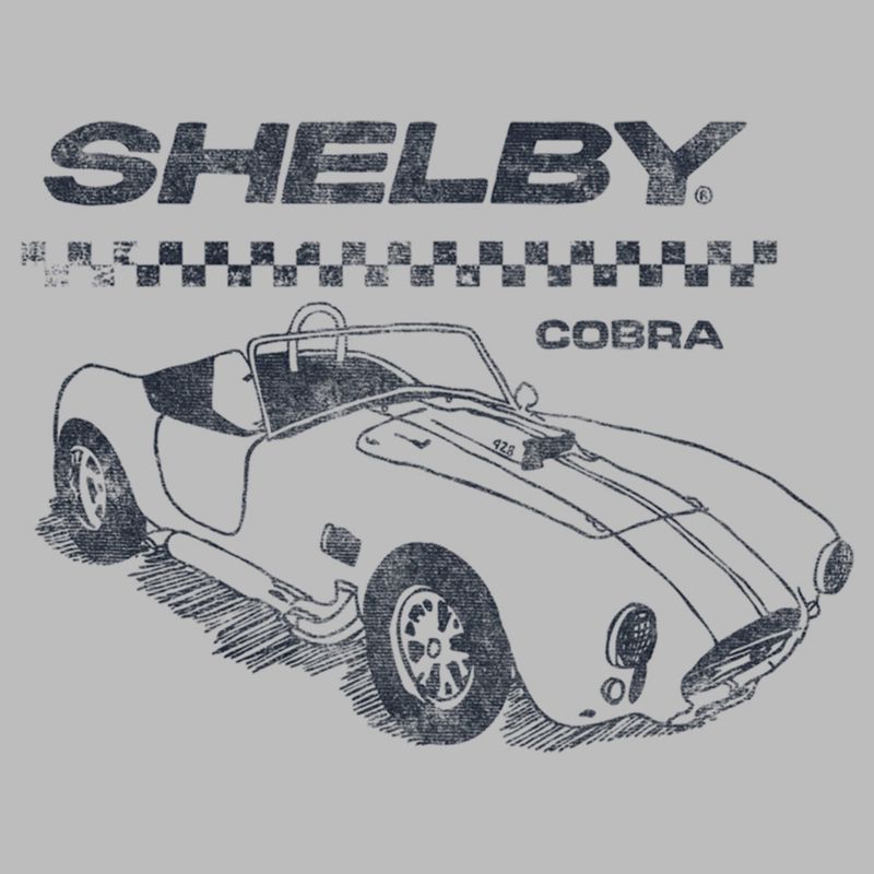 Men's Shelby Cobra Sports Car Sketch T-Shirt, 2 of 6