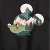 Boys' - Disney - Mickey Head Nature Fill Graphic Long Sleeve Fleece Sweatshirt - 2 of 4