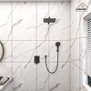 CASAINC 3-Spray Patterns with 10 Inches Wall Mount Dual Shower Heads with Hand Shower Faucet (Valve Included) - 4 of 4