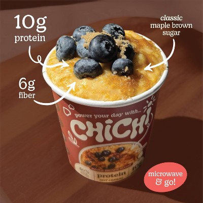 ChiChi Maple Brown Sugar Instant Protein Hot Cereal Cup - 2oz