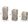 Creative Scents Dublin 3 Pcs Tea Light Candle Holder Set - Silver - 4 of 4