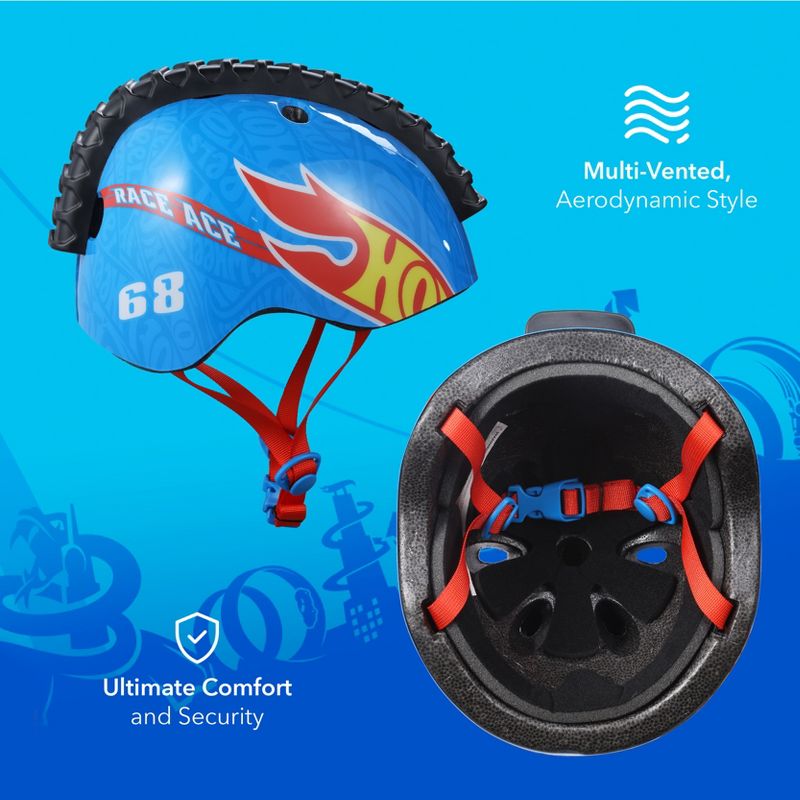 Hot Wheels Helmet for Kids Adjustable Fit Ages 3+, 3 of 7