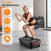 SEVOBAL Full Body Vibration Platform with Resistance Bands Crazy Fitness Massage Shaking Machine Lymphatic Drainage Weight Loss , Black, - 3 of 4