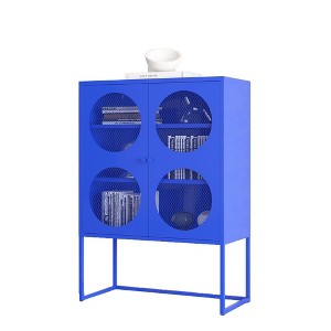 Storage Cabinet with Doors, Modern Accent Cabinet, Accent Kitchen Storage Cabinet, Free Standing Cabinet, Buffet Sideboards for Bedroom, Kitchen Home - 1 of 4