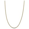 Black Bow Jewelry 2.75mm 14k Gold Tri-Color Solid Fancy Pave Anchor Chain Necklace - 2 of 4