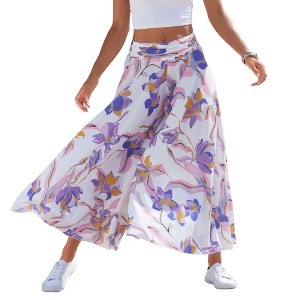 Women's Printed Flowy Culottes - LASCANA - 1 of 4