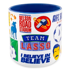 Silver Buffalo Ted Lasso Icons Ceramic Mug | Holds 13 Ounces - 1 of 4