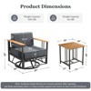Outdoor Swivel Chairs High Back Swivel Patio Chairs Patio Swivel Glider Chairs - 2 of 4