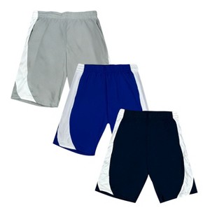 Mens 3 Pack Moisture Wicking Mesh Cotton Ultra Soft Shorts - 1 of 4