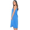 Just Love 100% Cotton Spaghetti Strap Stripe Womens Nightgown with Lace Trim - 2 of 2