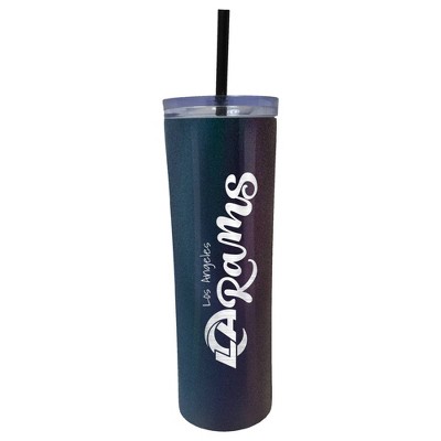 NFL Los Angeles Rams 20oz Onyx Skinny Tumbler with Straw