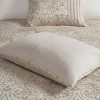 TopComfy Bedding Sets 12 Piece Jacquard Comforter Set With Bed Sheets Queen Shade Textured Jacquard Fabric For Bedroom, Beige, 18.7"*13.98"*11.02" - 3 of 4