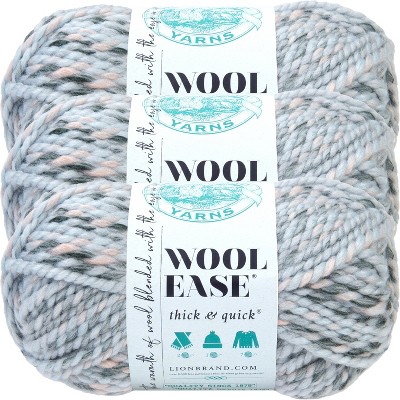 3 Pack) Lion Brand Wool-ease Thick & Quick Yarn - Fisherman : Target