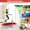 Infans 50" Trampoline for 2 People Foldable Rebouncer w/Adjustable Handrail Red - 4 of 4