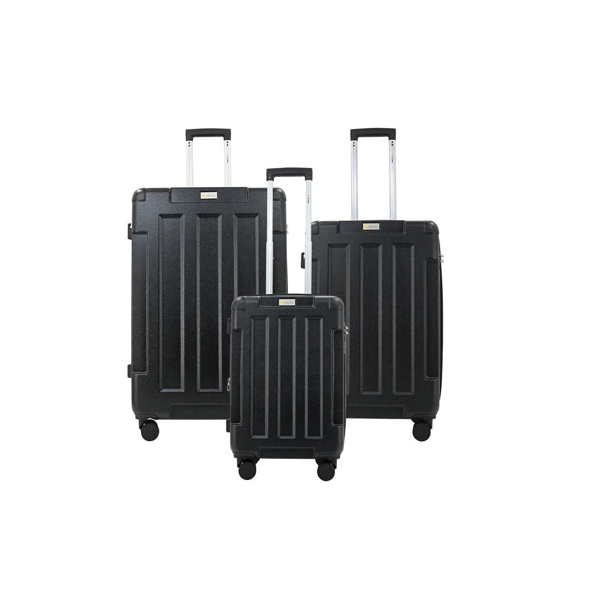 US Army Hawk Lightweight Expandable ABS Hard Shell with Spinner Wheels 3 Piece Luggage Set