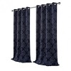 Kate Aurora 2 Pack Delaney Room Darkening Damask Print Grommet Curtain - 3 of 4