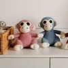 TopComfy Baby and Toddler Learning Toys Knitted Stuffed Monk Soft Toy Knitted Texture Robe Details Soft Yarn Room Decor For Kids, Pink, 11"*10"*2" - 2 of 4