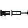 Mount-It! TV Wall Mount, Universal Fit for 13 - 30 in. TVs & Computer Monitors | Full Motion Tilt & Swivel 14 in. Extension Arm | Black - 4 of 4
