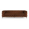 MINIMORE Modern Style Ghaleb 93.3"W  3Seater Square Arms Chesterfield Sofa - 2 of 4