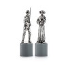 Royal Selangor Hand Finished Star Wars Collection Pewter Luke & Leia King & Queen Chess Piece Pair Gift - 2 of 4