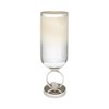 Glam Glass Vase with Metal Base - Elegant Aluminum & Stone - Modern Decorative Centerpiece - Luxury Flower Holder for Living Room, Bedroom - 2 of 4