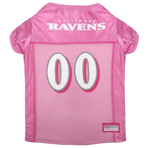 NFL Baltimore Ravens Pets First Pink Pet Football Jersey - Pink M