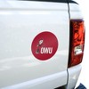 Ohio Wesleyan University Primary Logo Automotive Car Window Locker Circle Bumper Sticker - 4 of 4