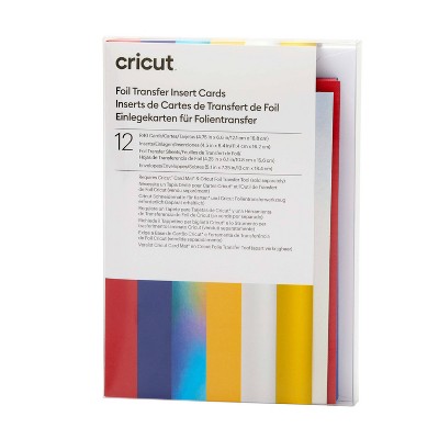 Cricut 24ct Foil Transfer Sheets Sampler : Target