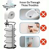 2pc 3-in-1 Bathroom Organizer Toilet Paper Holder with Storage, Free Standing, Holds 4 Rolls, Easy Assembly - 3 of 4