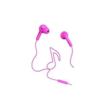 DeFunc Go MUSIC 3.5mm Earbuds InEar Earphones with mic - Pink