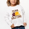 The Juniper Shop Team Halftime Distressed - Maroon Toddler Graphic Sweatshirt - 2 of 3