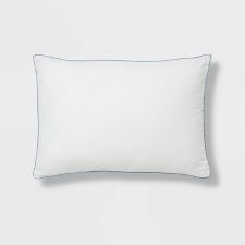 Fieldcrest Medium Firm Down Surround Pillow King Size Coton Sateen Cover 