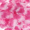 Unique Bargains Wedding Party Decoration Silk Artificial Flower Rose Petals Purple Red/White 2000 Pcs - 4 of 4