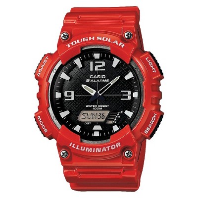 red sports watch