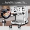 AENKYO Espresso Machine, 20-Bar Coffee Maker with Milk Frother & Pressure Gauge - Single/Double Shot, ESE Pod Compatible, Removable Water Tank - 3 of 4