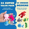 24 Pcs Mini Sea Animal Plush Toys, 3” Stuffed Bulk for Kids Birthday Party Favors, Basket Stuff, Pinata Fillers, Goodie Bag Fillers, School Prizes - 3 of 4