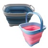 SAMMART Combo Collapsible Dish Drainer with Bucket - Space Saving, Camping Set, Picnic Set, Indoor or Outdoor use, Foldable Storage. - 2 of 4
