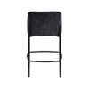 Meridian Furniture,Burton Black Chenille Fabric Stool, Set of 2 - 2 of 4