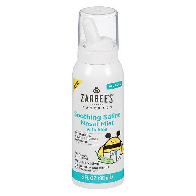 Zarbee's Naturals Soothing Saline Mist with Aloe - 3 fl oz