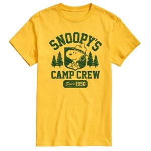 Men's - Peanuts - Snoopys Camp Crew Short Sleeve Graphic T-Shirt - 1 of 4