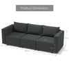 Ainfox 3-Seat Sofa Dark Grey - 2 of 4